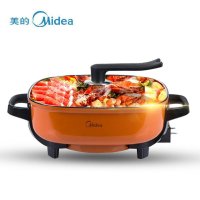 美的(Midea)电火锅MC-LHN30A家用多功能6L电煮锅电热锅电炒锅 双环聚能加热