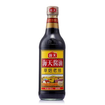 海天草菇老抽 500ML 上色炒菜红烧经典老抽 酱油海天出品