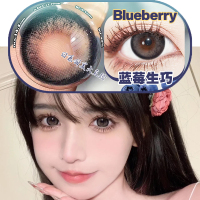 Apical eyes蓝莓生巧蓝色混血美瞳年抛女大直径隐形眼镜 2片