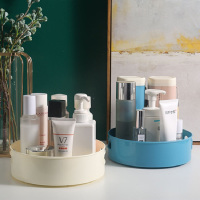 360度托盘置物架调味调料收纳盒多功能防滑旋转收纳转盘桌面厨房