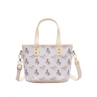 2020秋款印花水桶包女百搭时尚大容量手提包单肩包妈咪包潮流包