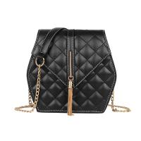 2020新款韩版菱格小方包流苏斜挎包单肩包包