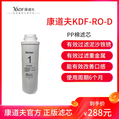 康道夫KDF-RO-D小海马滤芯 PP棉滤芯 集成水路滤芯