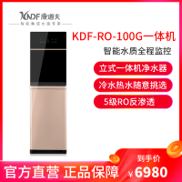 康道夫KDF-RO-100G一体机家用商用冷热RO一体反渗透纯水机超滤净水机智能饮水机立式管线机