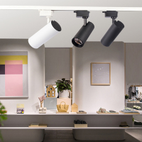 苏宁优购  服装店射灯led轨道灯超亮cob店铺展厅商场家用聚光灯背景墙导轨灯