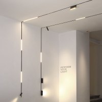 苏宁优购  磁吸轨道灯卧室客厅无主灯照明洗墙灯设计筒灯嵌入式极简射灯线条