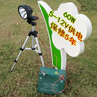 苏宁优购  外接12V蓝光灯头 60W钓鱼灯 LED大功率夜钓灯分体钓灯P70灯珠聚光