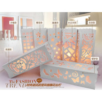 苏宁优购  台灯床头灯调光花镂空灯小夜灯创意个性活动礼品生日送礼可定制