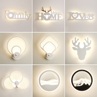 苏宁优购  北欧壁灯卧室床头灯现代简约创意过道客厅背景墙极简墙上轻奢壁灯