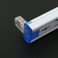 苏宁优购  LED支架电杠超亮灯管分体式长条管灯T8单支日光灯架透明全套灯座