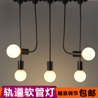 苏宁优购  灯头灯座led软管灯e27螺口创意带开关插座万向底座灯口吸顶式家用