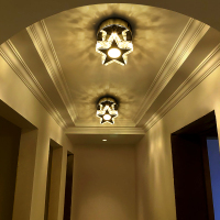 苏宁优购  筒灯led 客厅入户灯玄关灯卧室网红星星过道灯走廊灯小水晶灯射灯