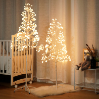苏宁优购  圣诞节装饰卧室布置家用氛围灯饰房间摆设创意场景发光树摆件夜灯