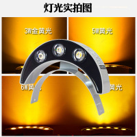 苏宁优购  led户外防水古建筑瓦楞灯3W6W凉亭瓦片投射投光屋顶工程专用月牙