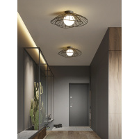 苏宁优购 北欧风阳台吸顶灯现代简约创意衣帽间轻奢厅过道灯玄关灯走廊灯