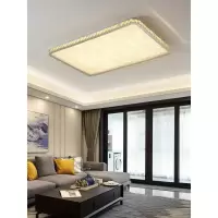 苏宁优购 现代简约客厅吸顶灯大气家用卧室轻奢水晶灯饰长方形led餐厅灯具