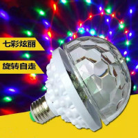 苏宁优购 led灯泡螺口彩色家庭跳舞KTV酒吧舞台蹦迪旋转激光闪灯七彩灯魔球