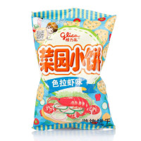 格力高 菜园小饼色拉虾味70g/袋