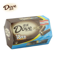 德芙(Dove) 巧丝轻柔夹心威化巧克力味 202.5G/盒装 休闲 零食