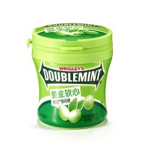绿箭(DOUBLEMINT) 糖果 脆皮软心薄荷糖 留兰香味80g