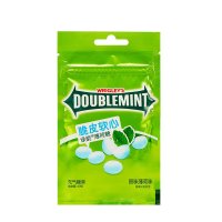 绿箭(DOUBLEMINT) 糖果 脆皮软心薄荷糖 原味薄荷味40g