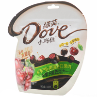 德芙（Dove） 车厘子黑巧克力100g /袋装 休闲 零食