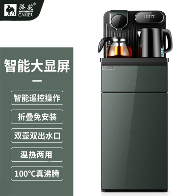 骆驼(CAMEL) YH-38温热 遥控款(绿色)双出水设计 防烫水壶 100°沸腾开水 55°保温底座 茶吧机