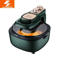 申花 DH-308 5升可视机械款 空气炸锅 旋钮式开关 开盖即断电