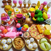 儿童过家家玩具仿真厨房玩具环保做饭女男孩购物车切切乐水果蔬菜蛋糕