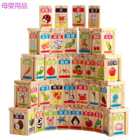 儿童3-6岁早教益智木质拼图识字木质积木玩2-3-5-6周岁男女孩幼儿童木制多米诺玩具