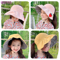 儿童防晒帽空顶帽儿童帽子春夏婴儿薄亲子女童宝宝遮阳太阳帽公主空顶大檐帽遮阳帽夏季