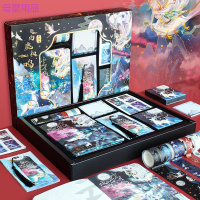 笔记本子复古手帐本礼盒套装便宜文艺精致日记本学生手账用品全套