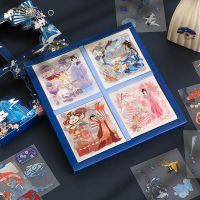 100张手账贴纸国潮中国古风ins装饰小图案高颜值仙气手帐素材礼盒