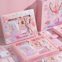 网红仙女手帐本礼盒套装ins高颜值少女心手账素材小学生笔记本子