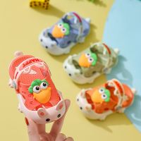 儿童洞洞鞋包头夏季卡通可爱萝卜婴小童洗澡软底防滑男女童凉拖鞋