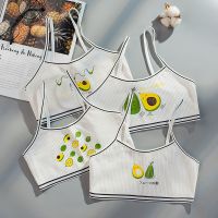 女童内衣棉无痕吊带背心发育期学生双层防凸点8-16岁儿童抹胸