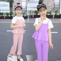 女童夏装套装韩版新款中大童时髦潮衣儿童小女孩短袖三件套童装潮