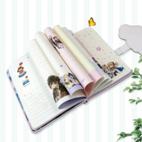 原神周边可爱笔记本精美手账本送礼生日224页B6皮面磁扣本