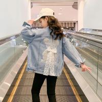女童牛仔外套春秋新款洋气儿童装夹克时髦韩版中大童春装上衣