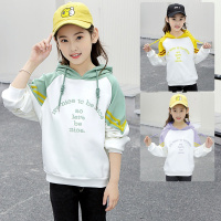 新款女童卫衣连帽加绒加厚中大童洋气秋装小女孩上衣儿童春装