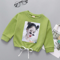 女童卫衣春秋洋气中大童韩版休闲宽松圆领连帽衫长袖T恤打底上衣