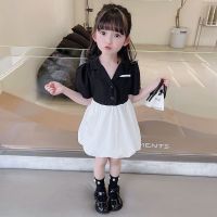 童装女童连衣裙夏装新款儿童西装裙网红洋气花苞裙宝宝公主裙