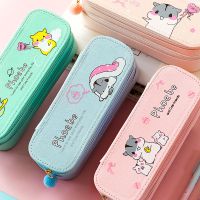 新款笔袋女大容量双层文具盒男生用ins高颜值学生铅笔盒儿童