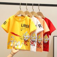 童装超人短袖奥特曼儿童棉半袖宝宝夏装6岁孩子上衣男童打底T恤