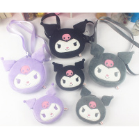 日式恶魔兔子酷洛米公仔斜挎包卡通精灵库洛米玩偶零钱包钥匙卡包