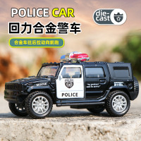 儿童警车仿真110玩具车越野警车消防车小汽车模型合金车男孩玩具