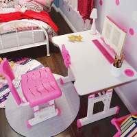 儿童学习桌椅组合套装男孩女孩写字桌台中小学生家用书桌可升降