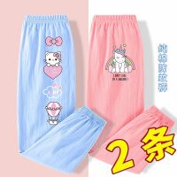 儿童防蚊裤女夏棉薄款小女孩夏装新款12岁大童女装宽松韩版