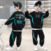 [新品直营]儿童套装童装男童秋季新款大童洋气时髦卫衣酷帅男孩时髦秋装