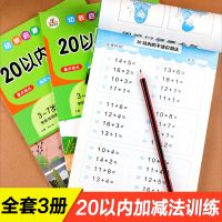 20以内加减法天天练口算题卡大班数学幼儿园加减法练习册凑十借十法破十法学前班升一年级幼小衔接一日一练二十分解与组成进位退